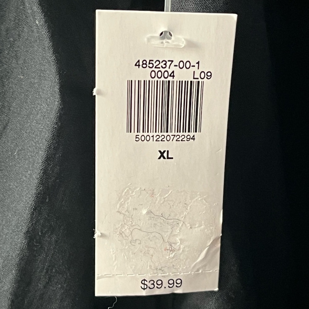 Old Navy Blouse Eyelet Sleeve Button Up Black XL - Picture 11 of 15